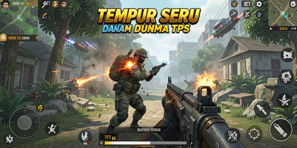 Screenshot gameplay 9ET yang menampilkan pertempuran seru antar pemain.