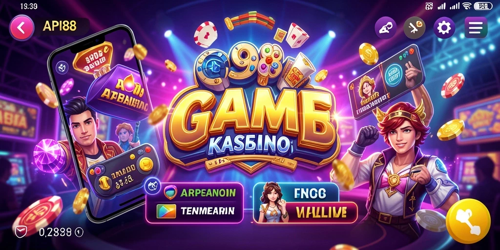 Tampilan gameplay menarik dari API88 yang penuh warna.