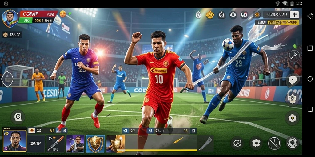 Tampilan menarik dari gameplay C8VIP yang seru dan kompetitif.