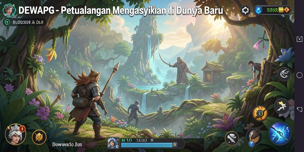 Screenshot DEWAPG menampilkan aksi seru dalam gameplay petualangan.