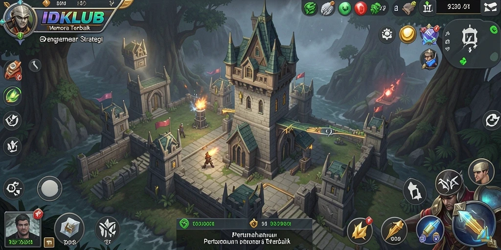 Gameplay menarik pertahanan menara di IDKLUB dengan grafik yang memukau.