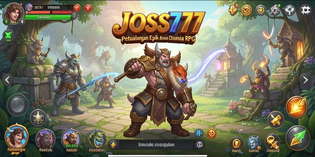Tampilan gameplay RPG JOSS777 yang seru dan menantang.