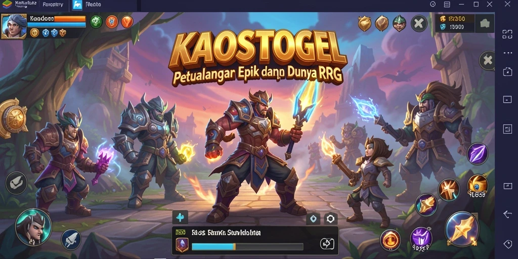 Tampilan dinamis dari gameplay menegangkan KAOSTOGEL.
