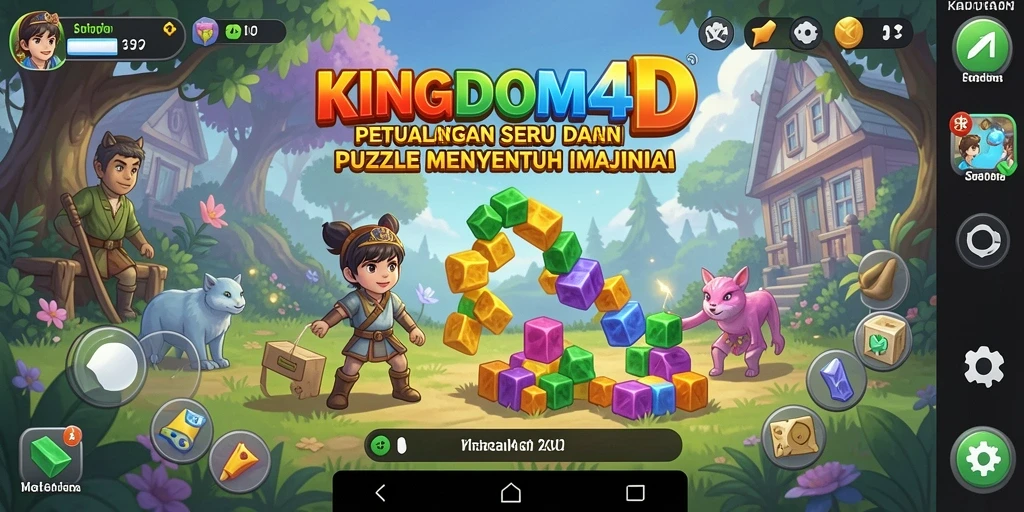 Tampilan gameplay KINGDOM4D dengan tantangan menarik.