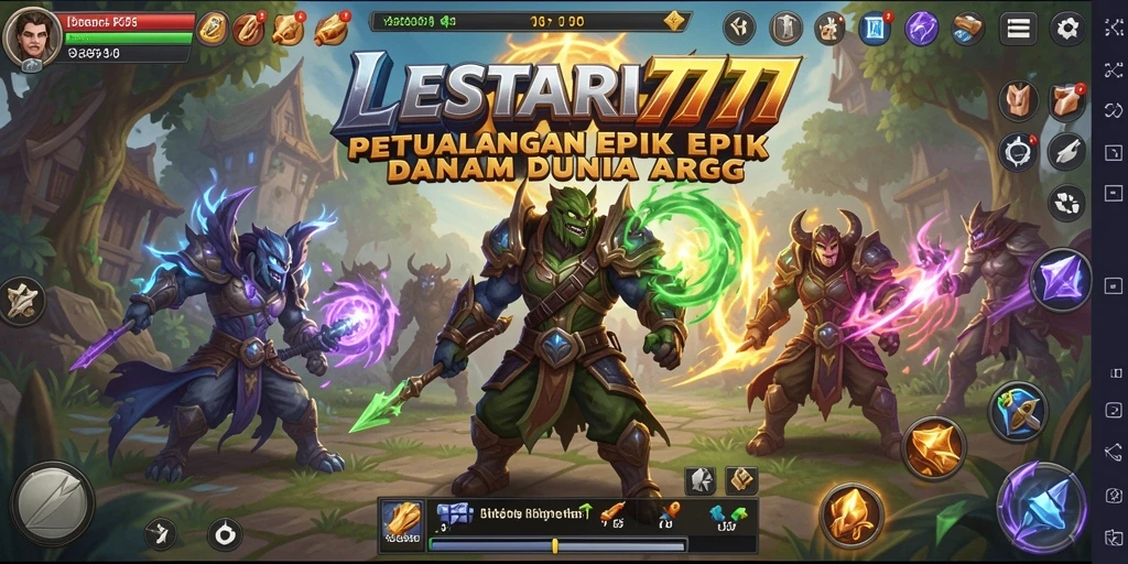 Tampilan gameplay seru dan grafis menawan dari LESTARI777.