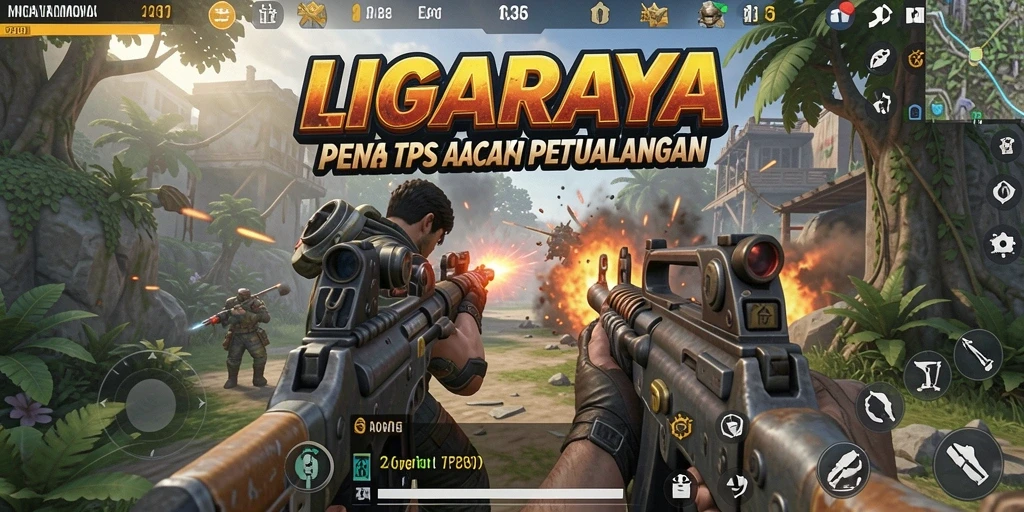 Tampilan gameplay LIGARAYA yang menegangkan dan seru.