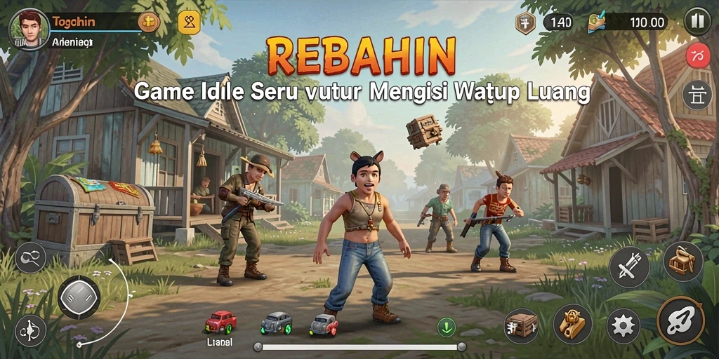 Screenshot gameplay REBAHIN yang menunjukkan aktivitas seru.